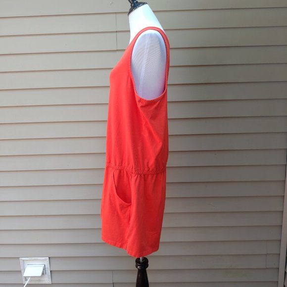 Old Navy Plus Red Knit Romper Sleeveless Pockets Solid Comfy Casual Beach 660469 - Picture 9 of 16